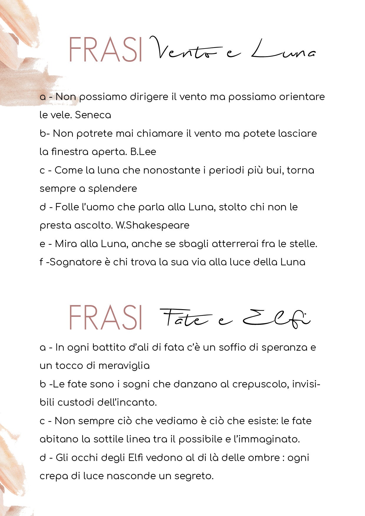 LANTERNE Fatine del Bosco