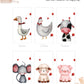 LANTERNE Animali della Fattoria MINIMALISTIC