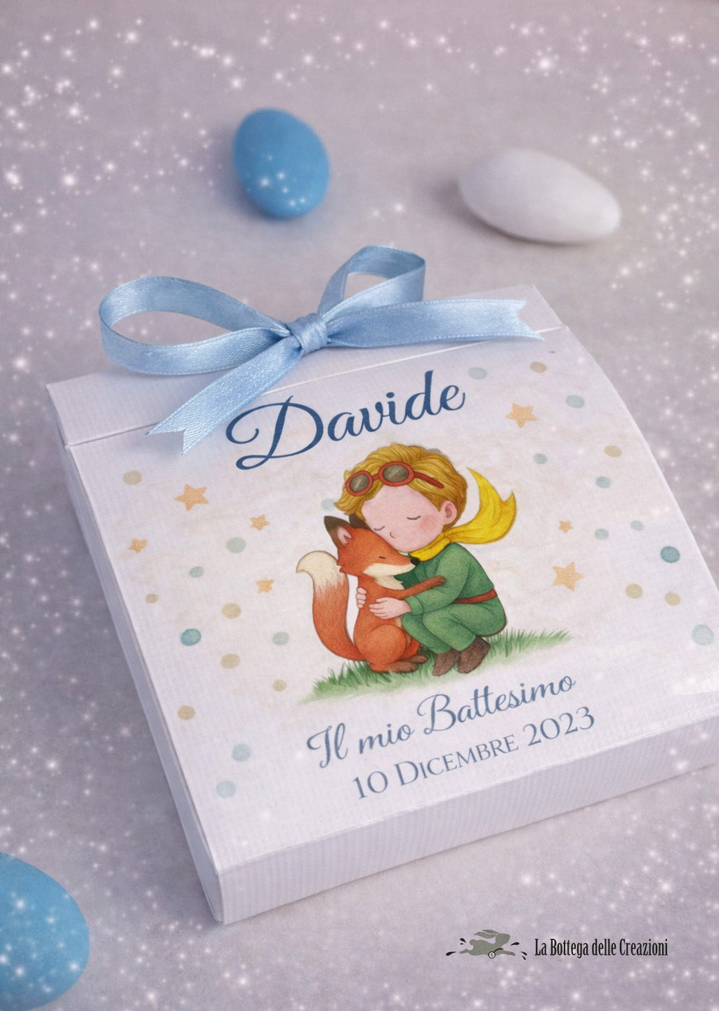 SCATOLINE CARD porta confetti PICCOLO PRINCIPE 1