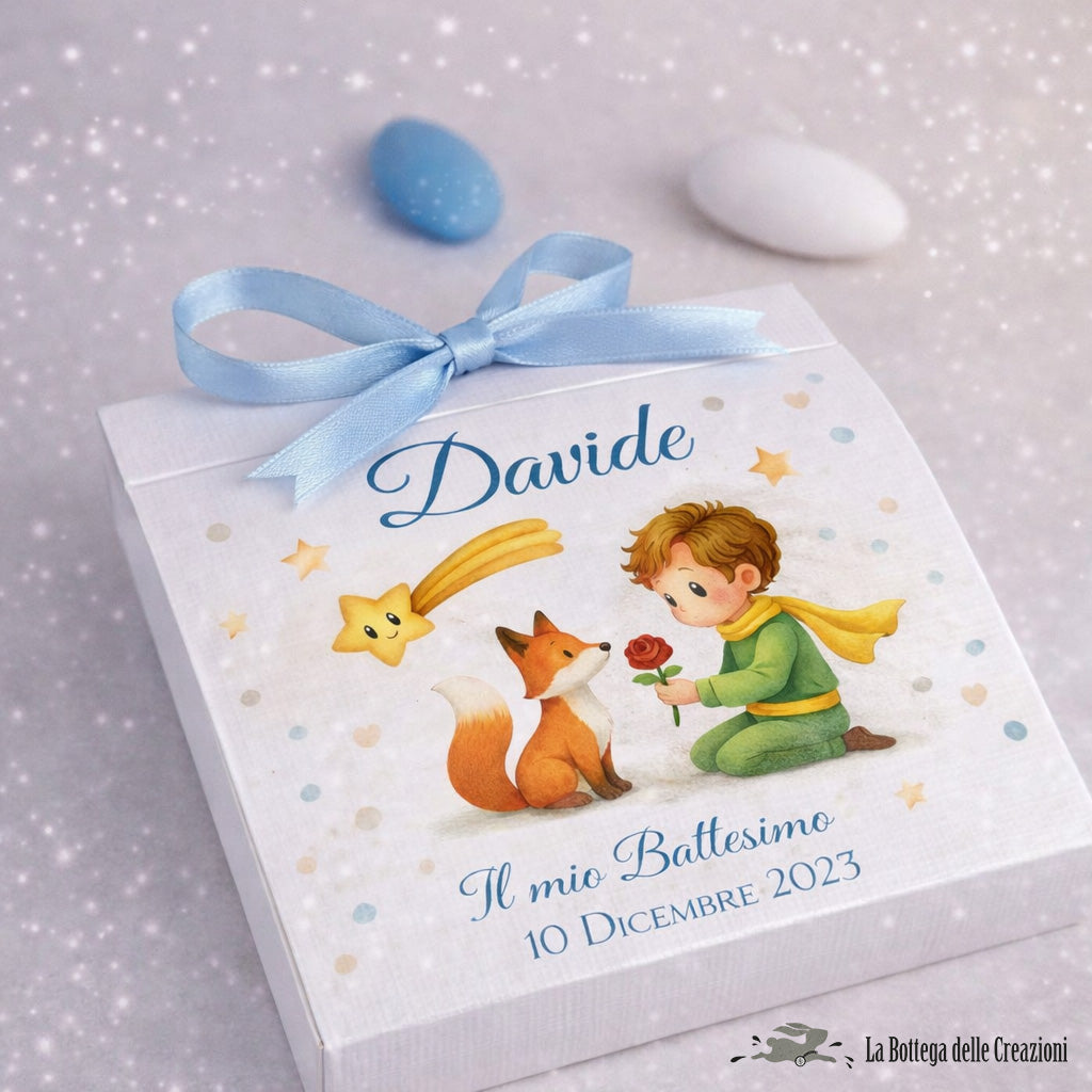 SCATOLINE CARD porta confetti PICCOLO PRINCIPE 1