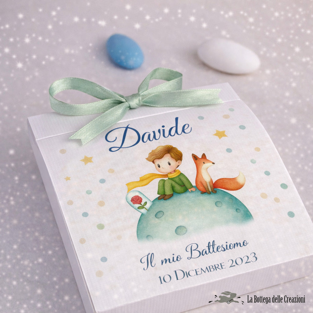 SCATOLINE CARD porta confetti PICCOLO PRINCIPE 1