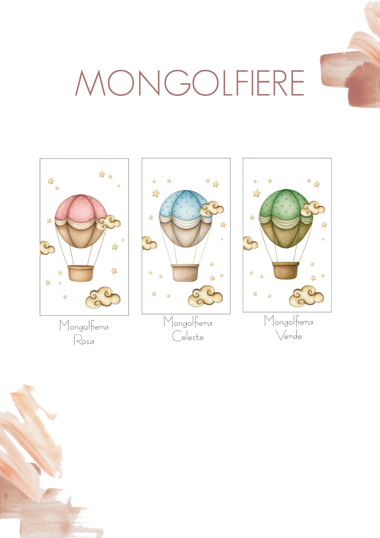 BOMBONIERE Lanterne Mongolfiera