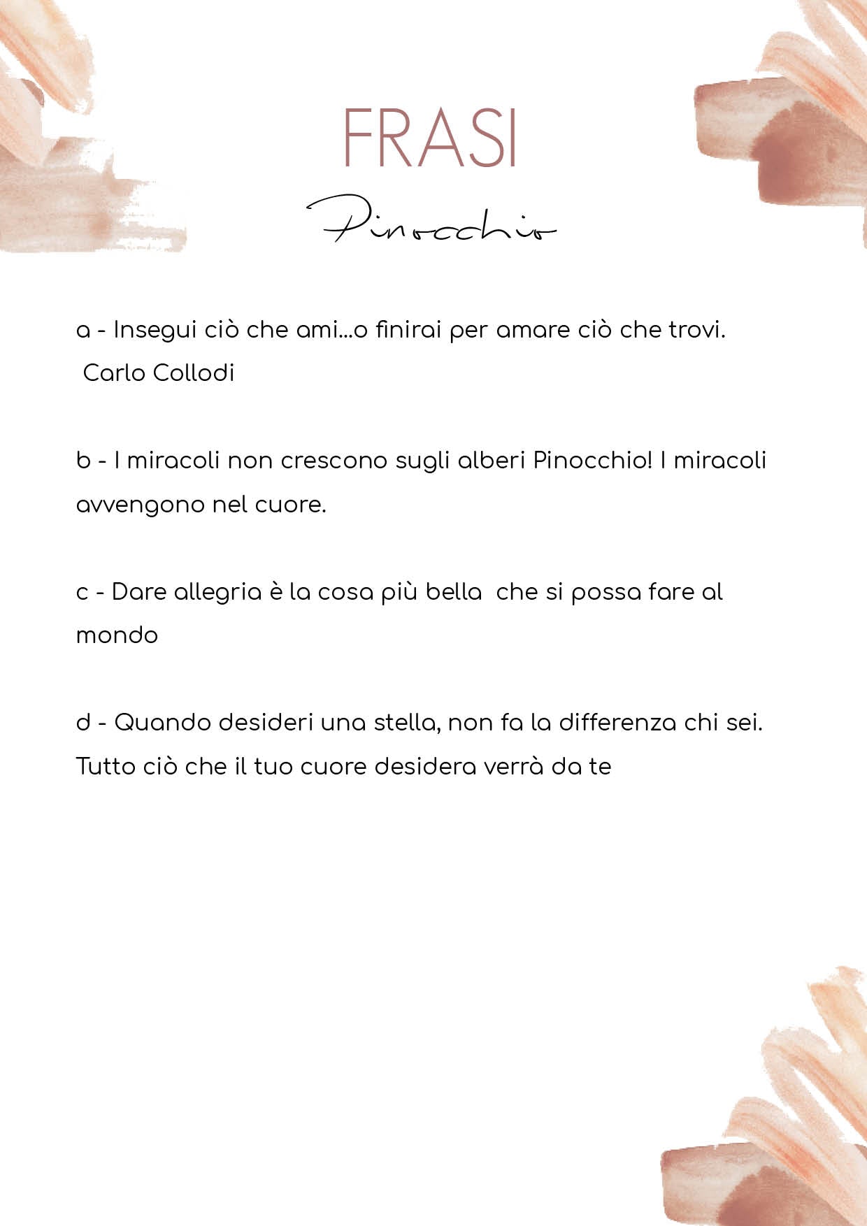 Lampade in Legno "Pinocchio"