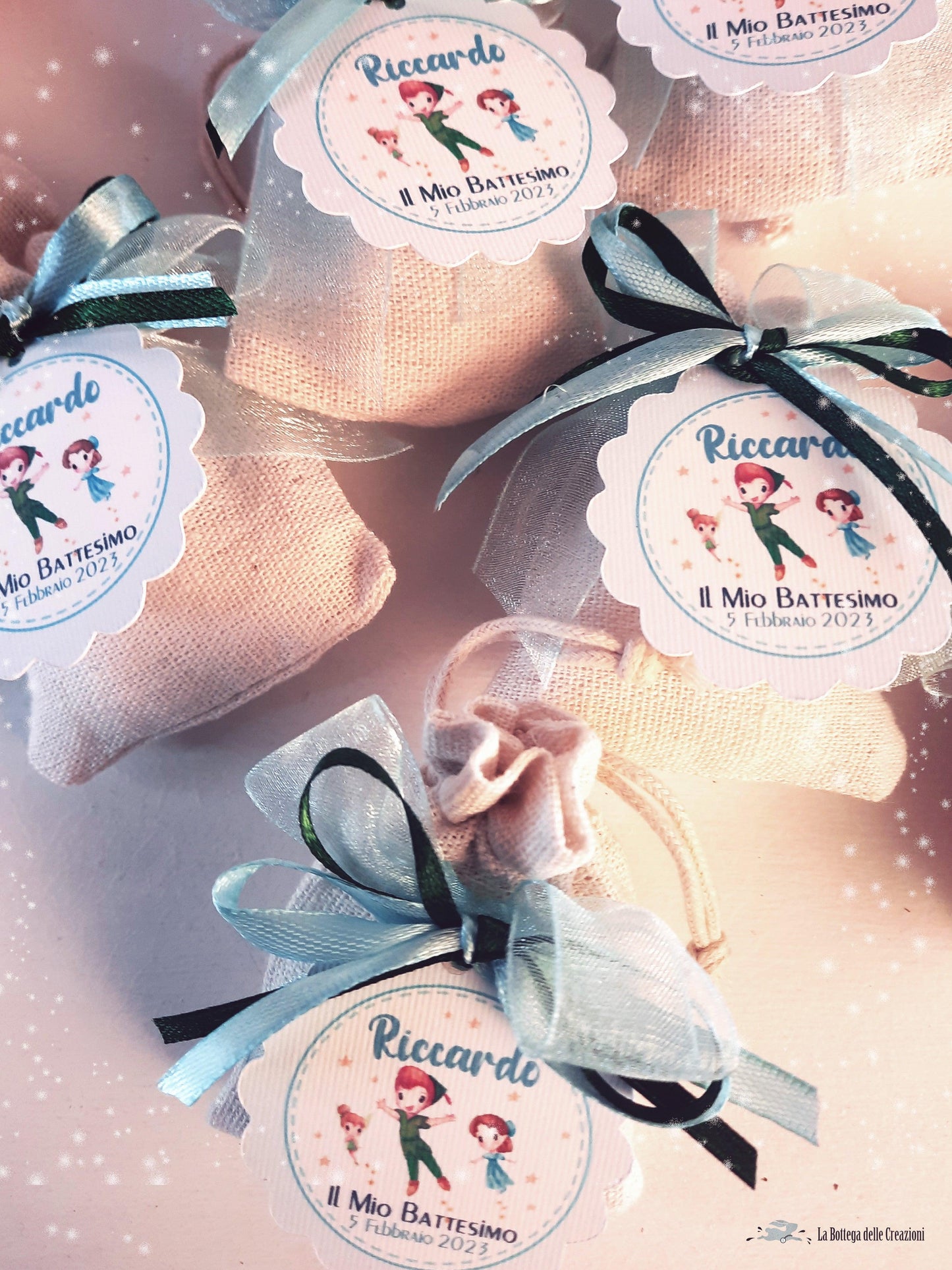 Sacchetti Porta confetti Peter Pan - La Bottega delle Creazioni