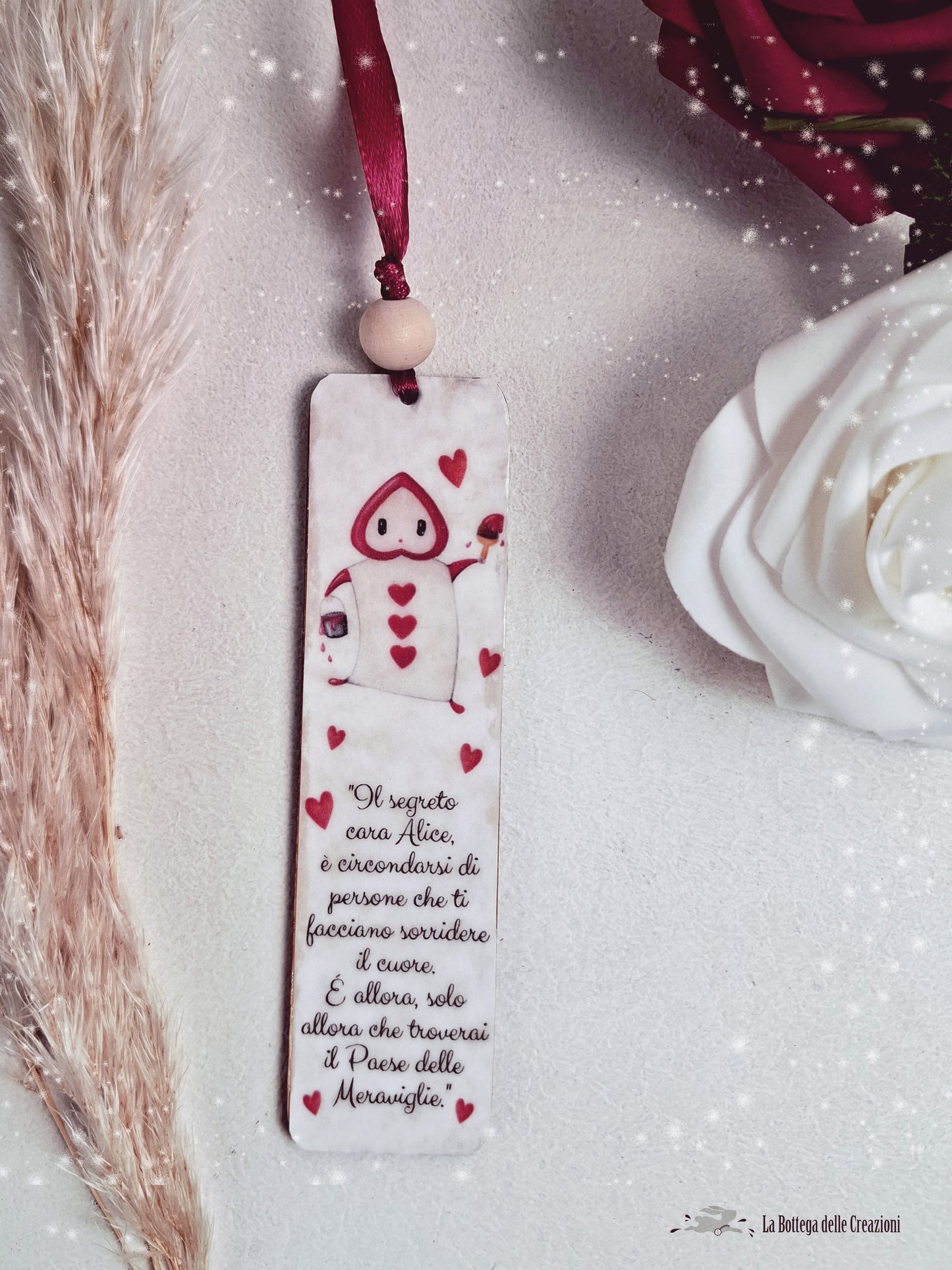 Segnalibri in legno Alice nel Paese delle Meraviglie