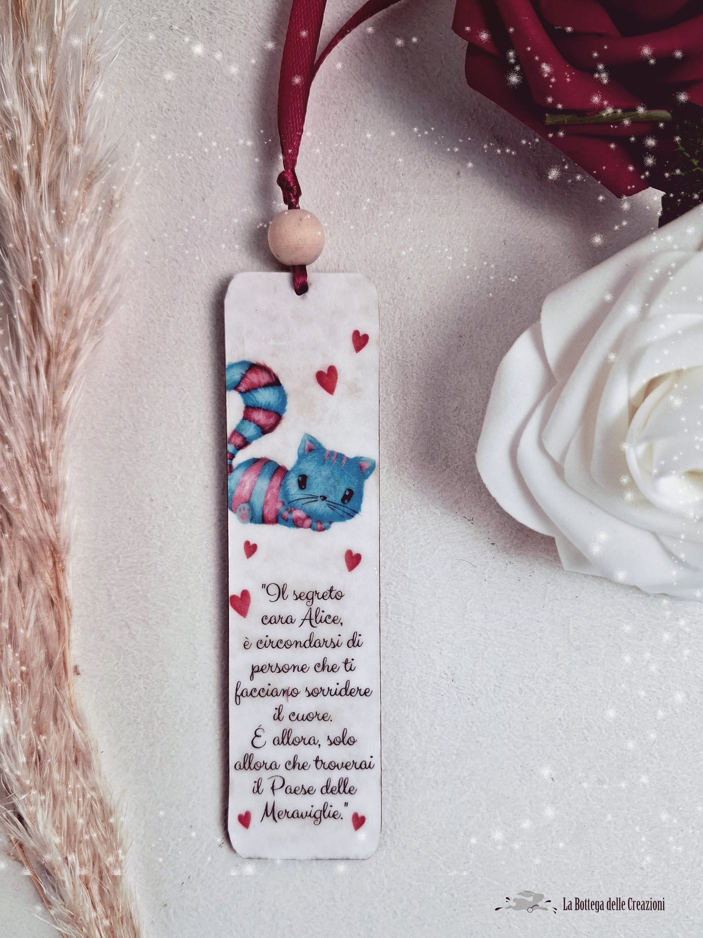 Segnalibri in legno Alice nel Paese delle Meraviglie