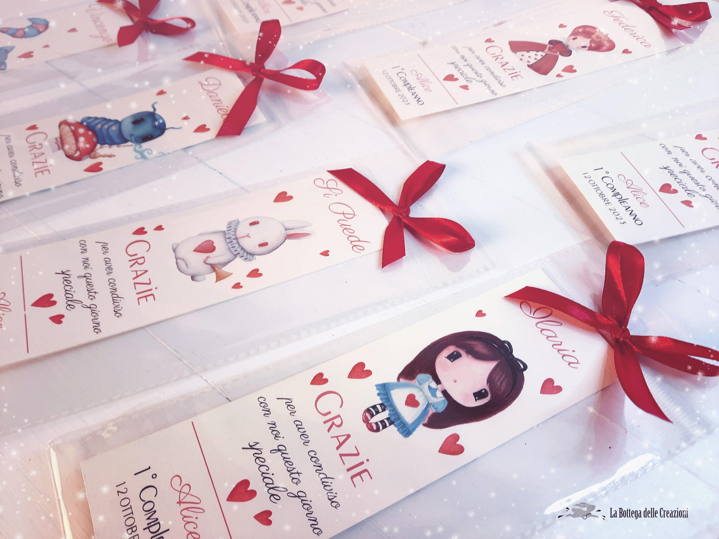 Segnalibri "Alice nel Paese delle Meraviglie" - La Bottega delle Creazioni