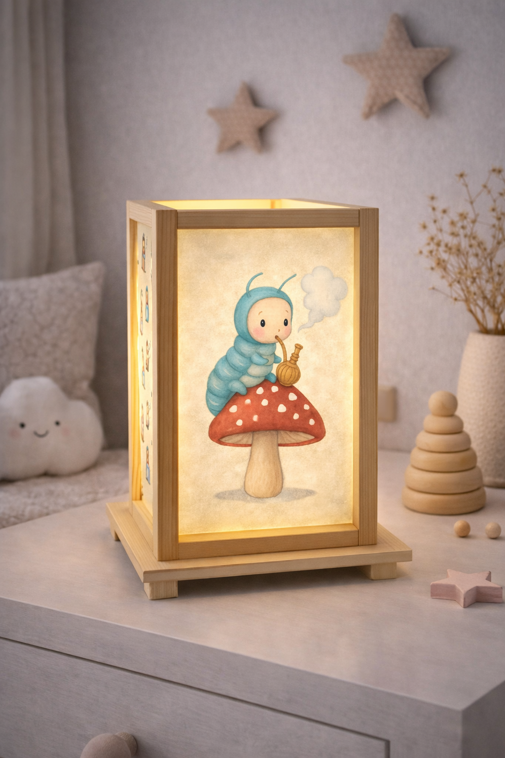 Lampade in Legno Alice nel Paese delle Meraviglie 2