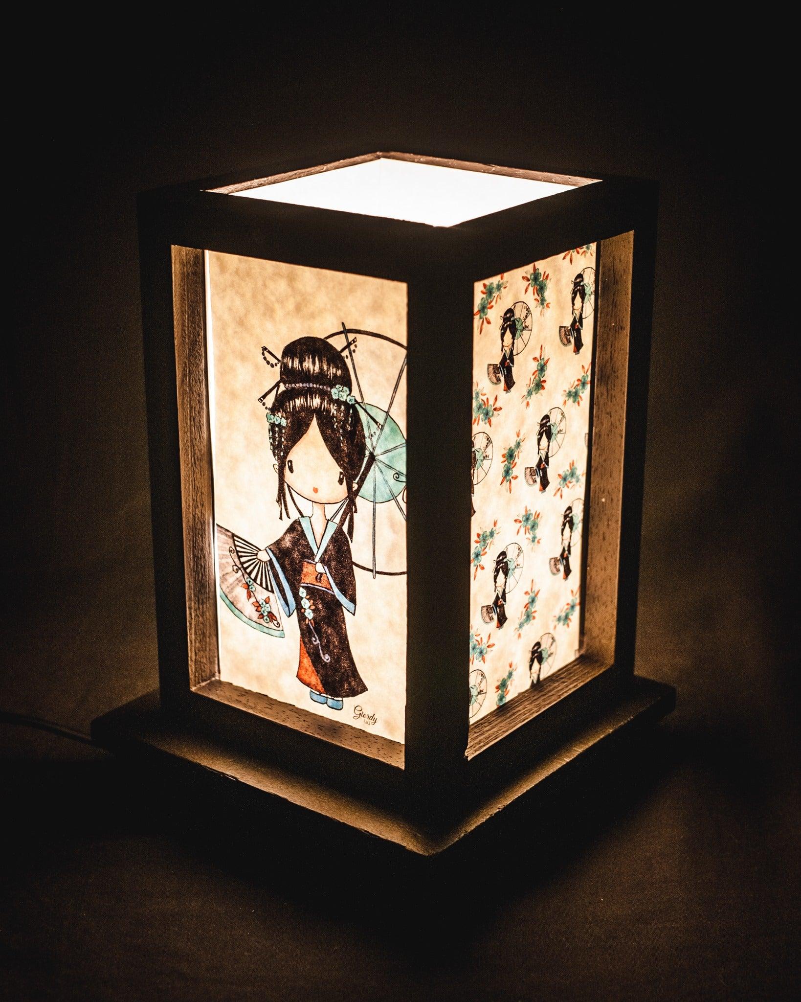 lampade giapponesi in legno
