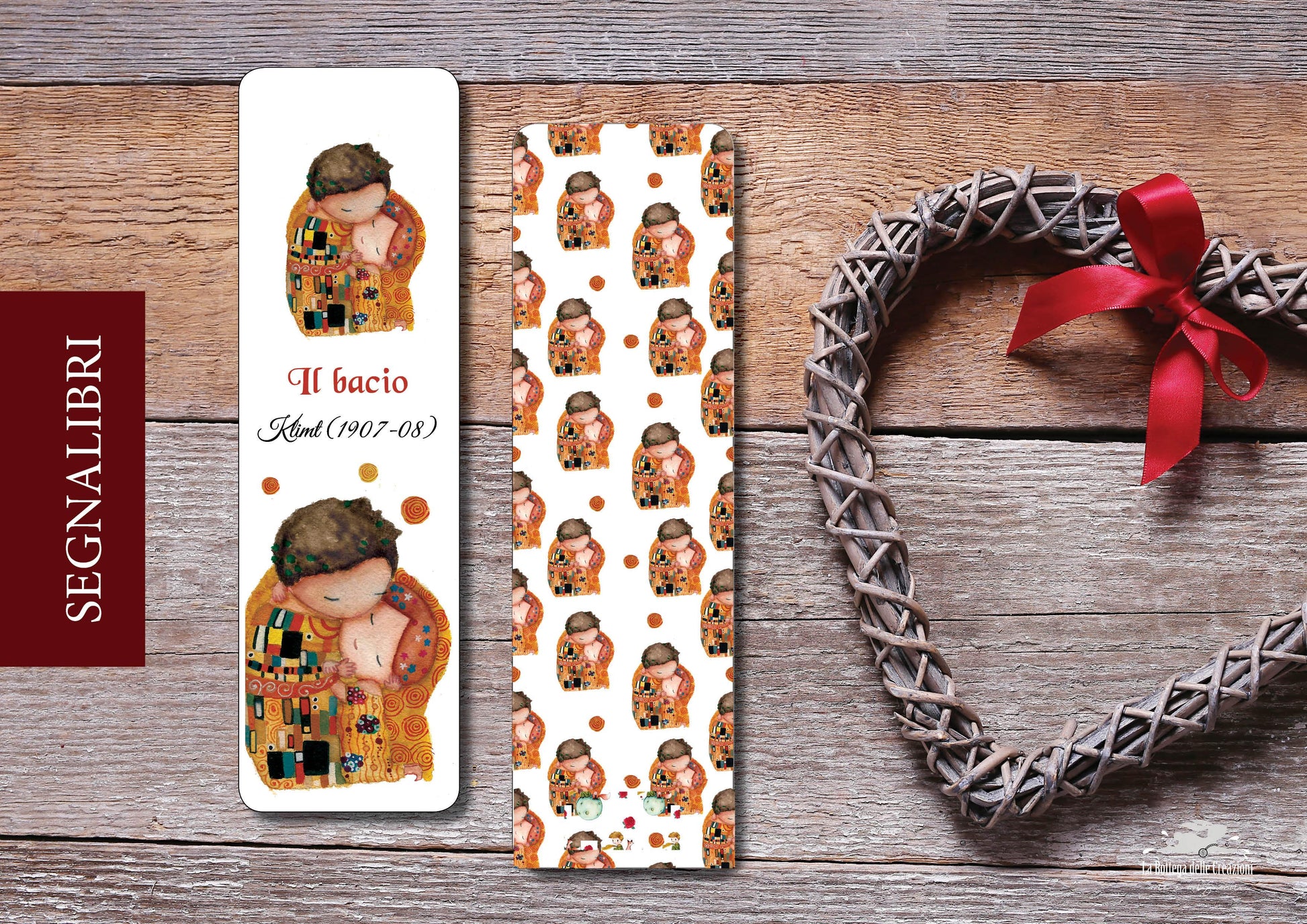 Segnalibri "Il Bacio" di Klimt La Bottega delle Creazioni