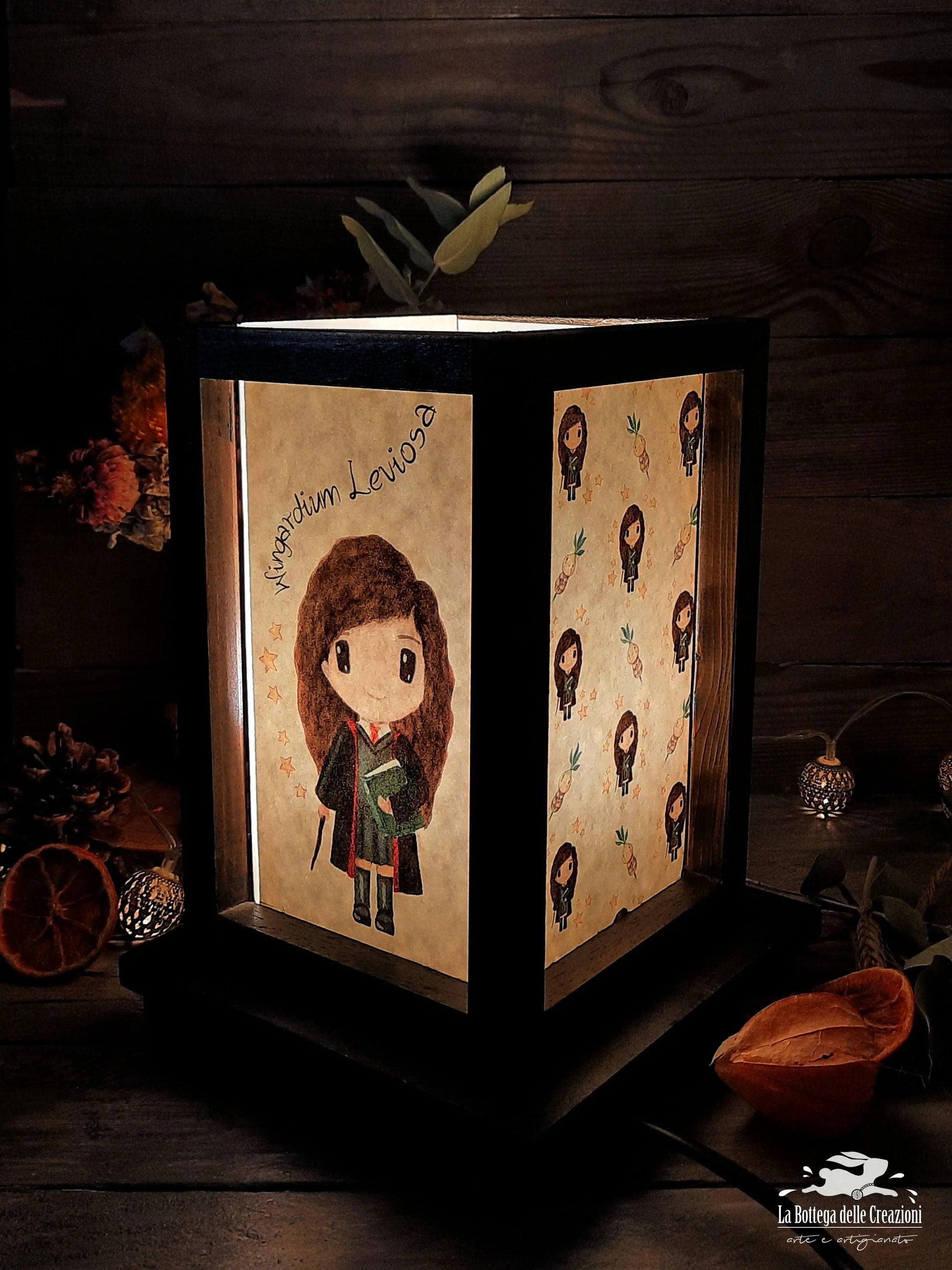 Lampade Elettriche in Legno "Harry Potter"