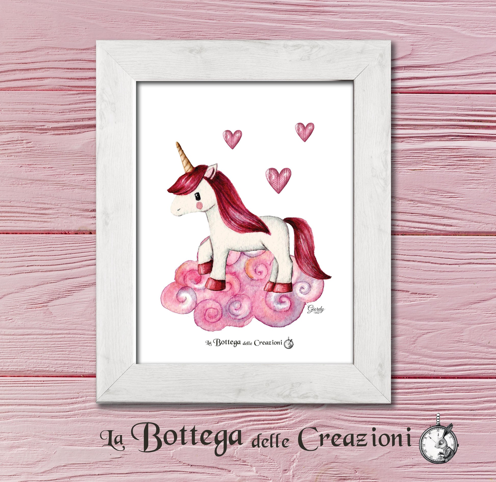 Stampe Illustrazioni Unicorni La Bottega delle Creazioni