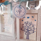 bomboniere lanterne Albero della Vita - elegante confezione con design ad Albero della Vita e dettagli blu.